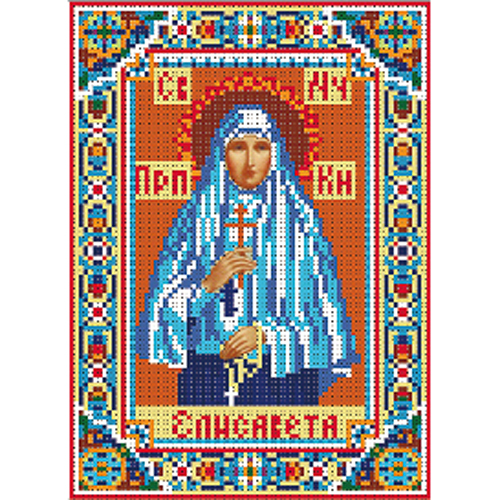 Схема вышивки бисером 24*30 см, 027 Елизовета