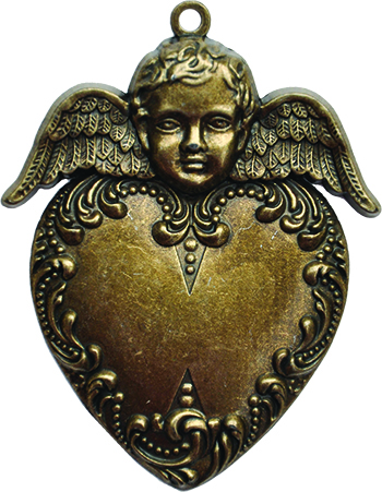 Заготовки для украшений «Heart Angel» (Бронза) Заготовки для украшений «Heart Angel» (Бронза)
