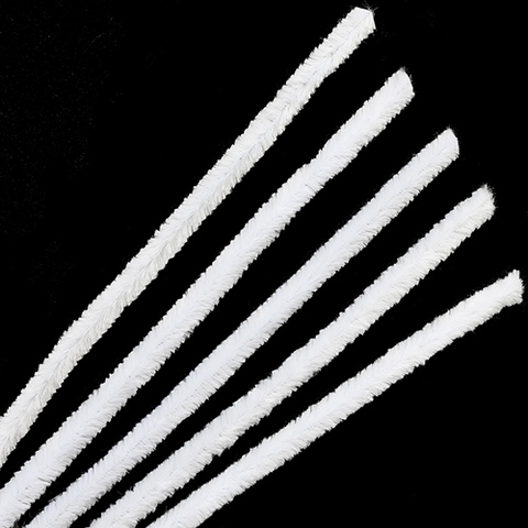 Синель-проволока "Астра", 12 мм*30 см, 15 шт/упак, цв. А-025 белый