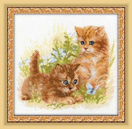 Набор для вышивания «Сотвори Сама» 1391 Детские забавы 25*25 см