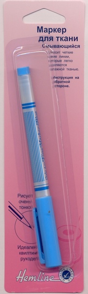 Маркер "Hemline" 295.F.JP для ткани  смываемый водой "Премиум"