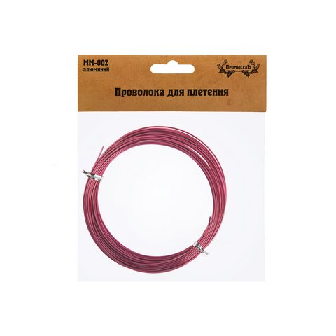 Проволока для плетения "Промысел" MM-002 d 1 мм 10 м №03 т.розовый