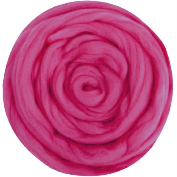 Шерсть для валяния 100% полутонкая шерсть, 50 г, №0225 Мальва ,упак (10шт.)