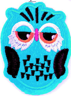 Термоаппликация LA112 Blue 68 х 50 mm. упак/5 шт