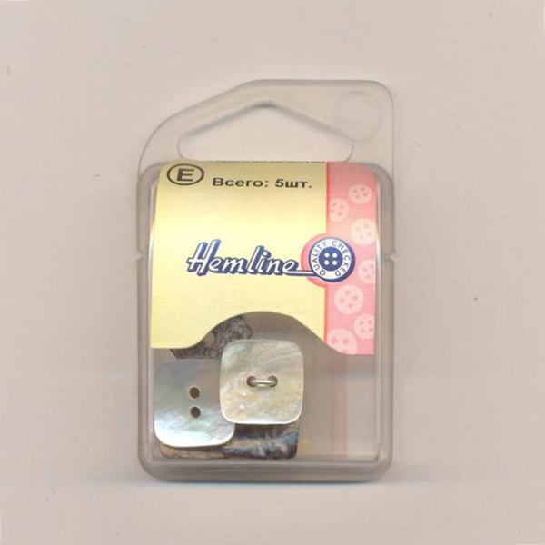 Пуговица Hemline "Shell", 14 мм, натуральный
