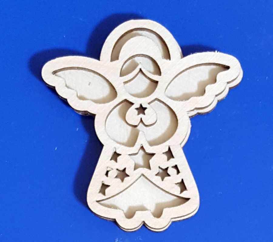 Ангел №12 (звездочки) двойной 15 см