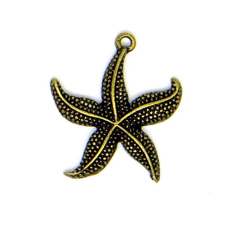 Металлические шармы "Рукоделие" MPR005 Морская звезда, 25х22м