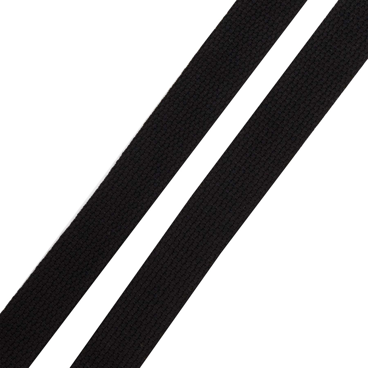 3Al357 Стропа ременная матовая, имитация хлопка (100%п/э) 26мм*100м(17 чёрный)