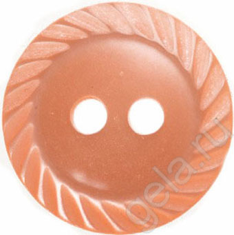 Пуговица Hemline "Basic" d = 15 мм оранжевый (11 шт/уп)