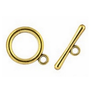 Замок-тогл MFT-03 "Zlatka" 1,5 см 5 шт. под бронзу