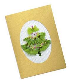 Набор для вышивания «Сотвори Сама» 1188 Открытка. Нарядная ёлочка