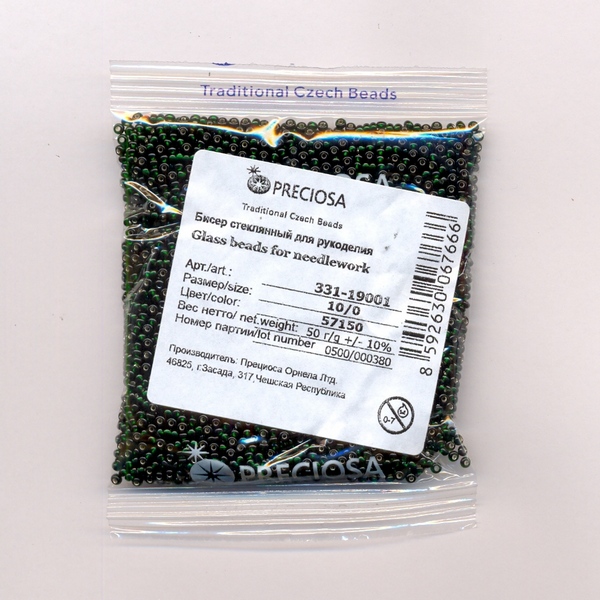 Бисер «Preciosa» 50 г, 331-19001-10/0-57150