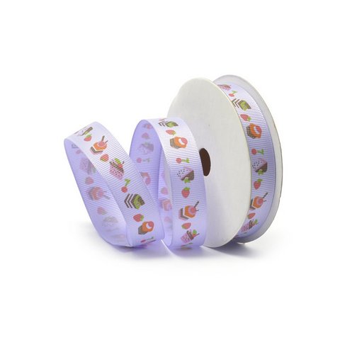 Лента декоративная арт.TBY.ЛРР.ТХ-21,2 репсовая  шир.1,5см цв. фиолет.  уп.9,14м