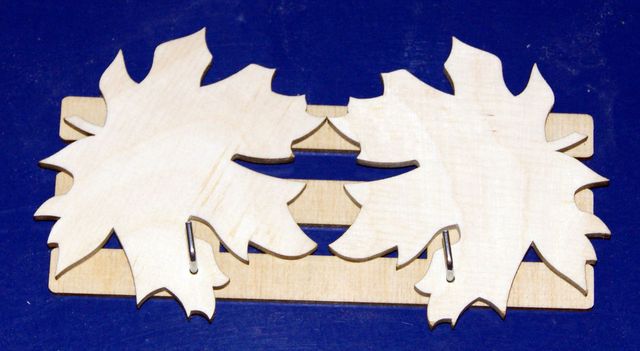 Вешалка 2 крючка Клен 16х12 см