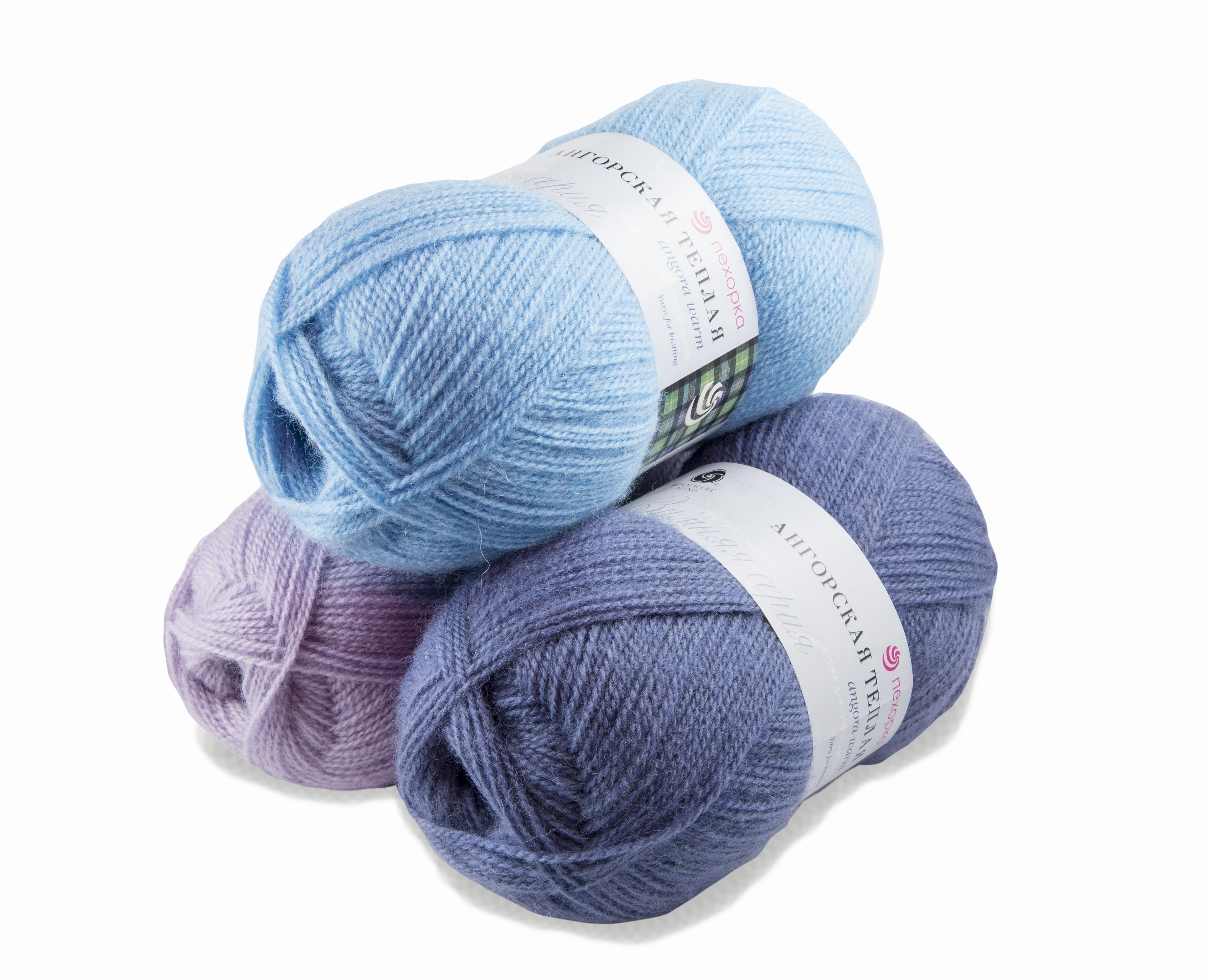 Ангорская теплая, пряжа для ручного вязания  