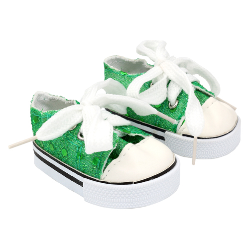 Кеды для кукол, 7см, цв. зеленый, MISU-26