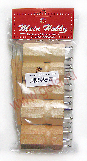 Набор ромбовидных куколок для вязания шнура