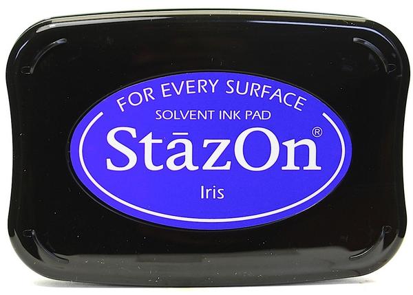 Подушечка чернильная Tsukineko "StazOn" 96х67мм, цвет: Ирис Подушечка чернильная Tsukineko "StazOn" 96х67мм, цвет: Ирис