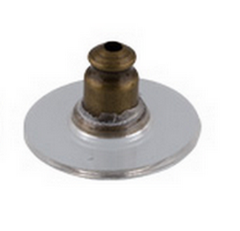 Застежки для пусет "Zlatka" MFZ-01 12х7 мм  в блистере 10 шт.  (под античную бронзу)