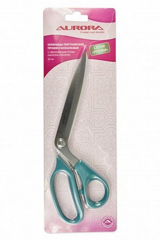 Ножницы портновские Aurora AU 908-100 профессиональные с увеличенным углом наклона рукояти, 25 см
