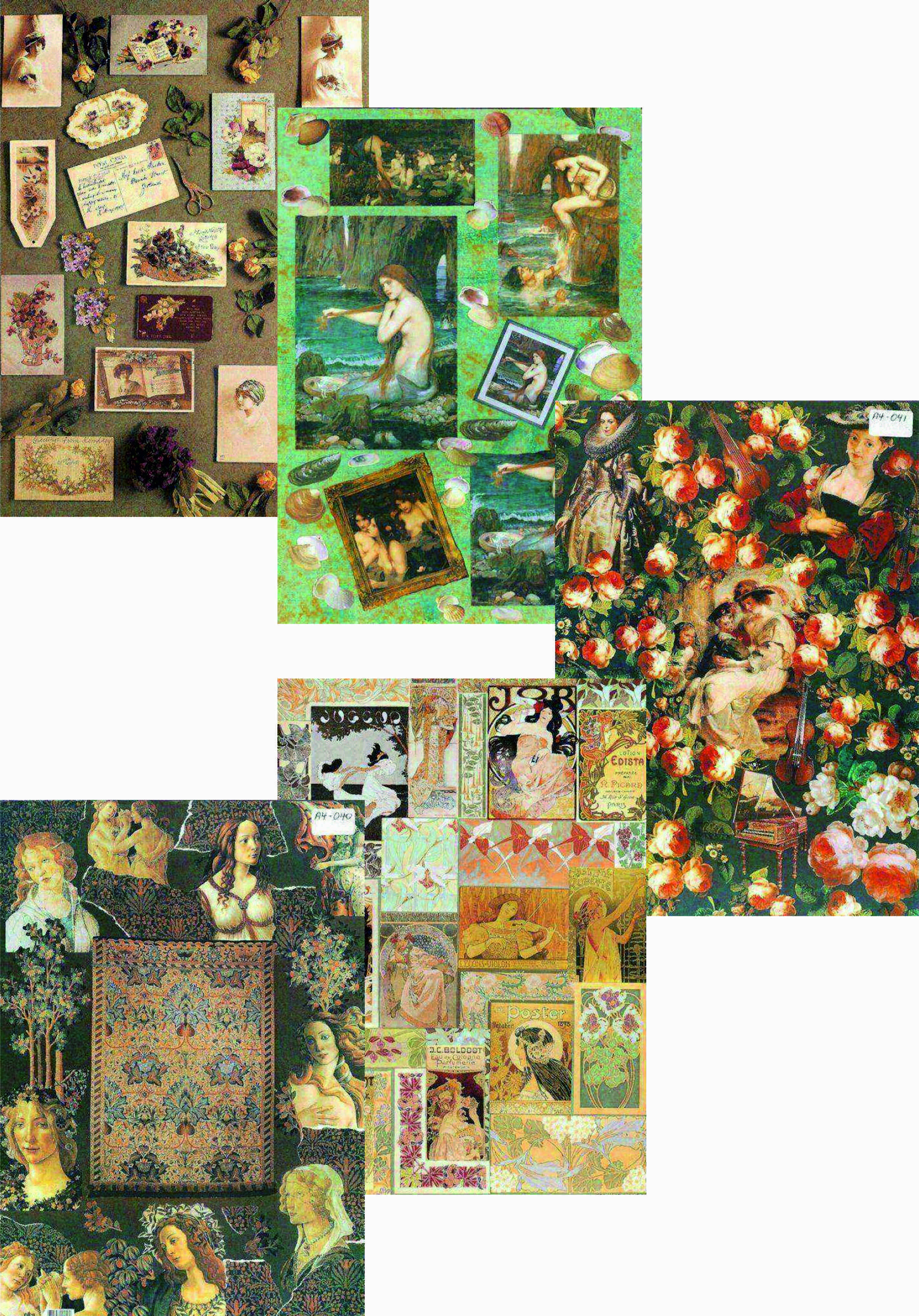 Набор бумаги для декупажа «Рукоделие» PTP(N)-013