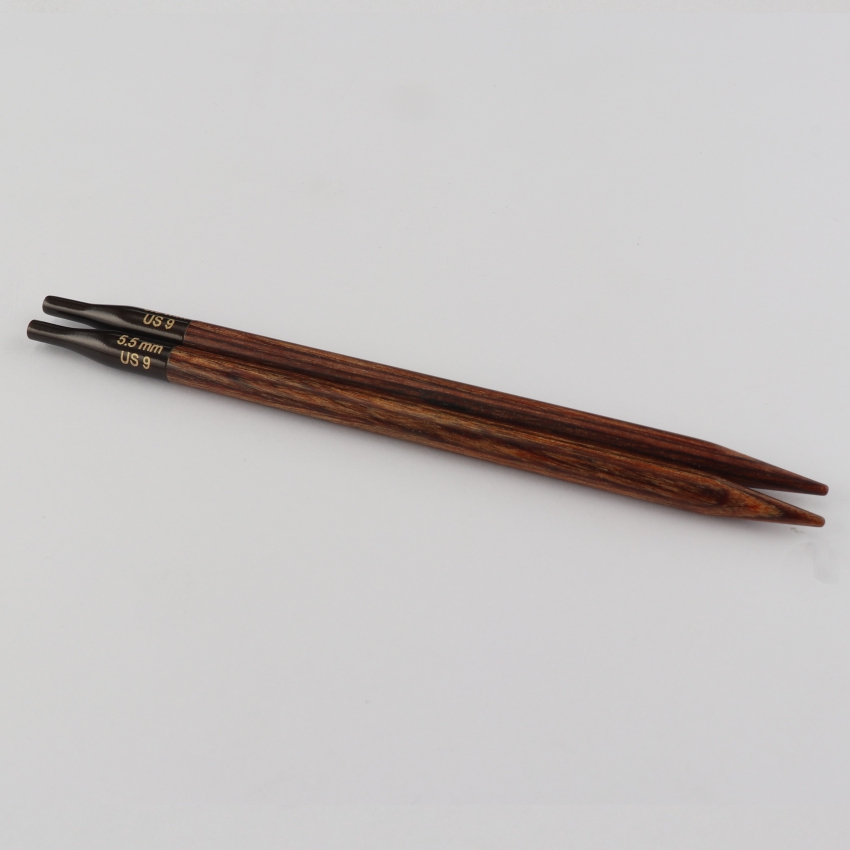 Спицы деревянные съемные Ginger KnitPro для длины тросика 35-126  см, 5.50 мм 31208