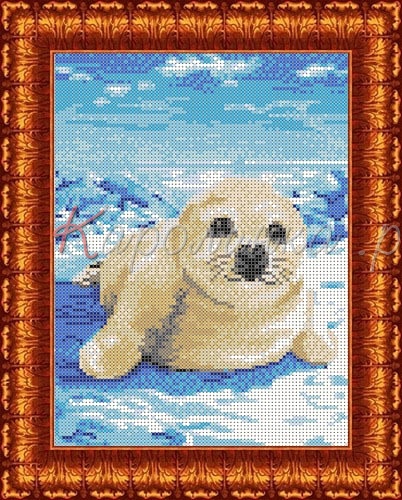 Рисунок-схема на ткани «Каролинка» КБЖ 4028 Белёк