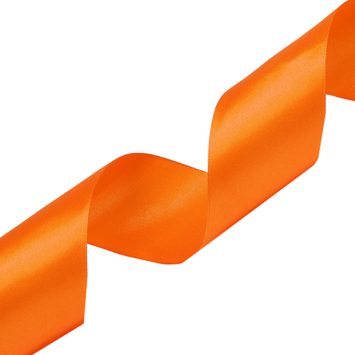 Лента атласная 5,0 см х 22,86 м цв.044 оранжевый 