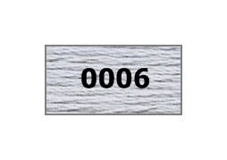 мулине "Gamma"  х/б 24 x 8 м 0006, св.серый