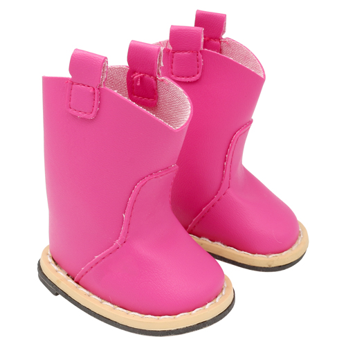 Сапожки для кукол, 7см, цв. розовый, MISU-7258