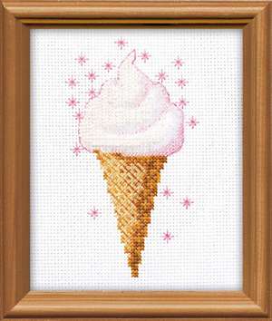 Набор для вышивания «Сотвори Сама» 1317 Мороженое 13*16 см