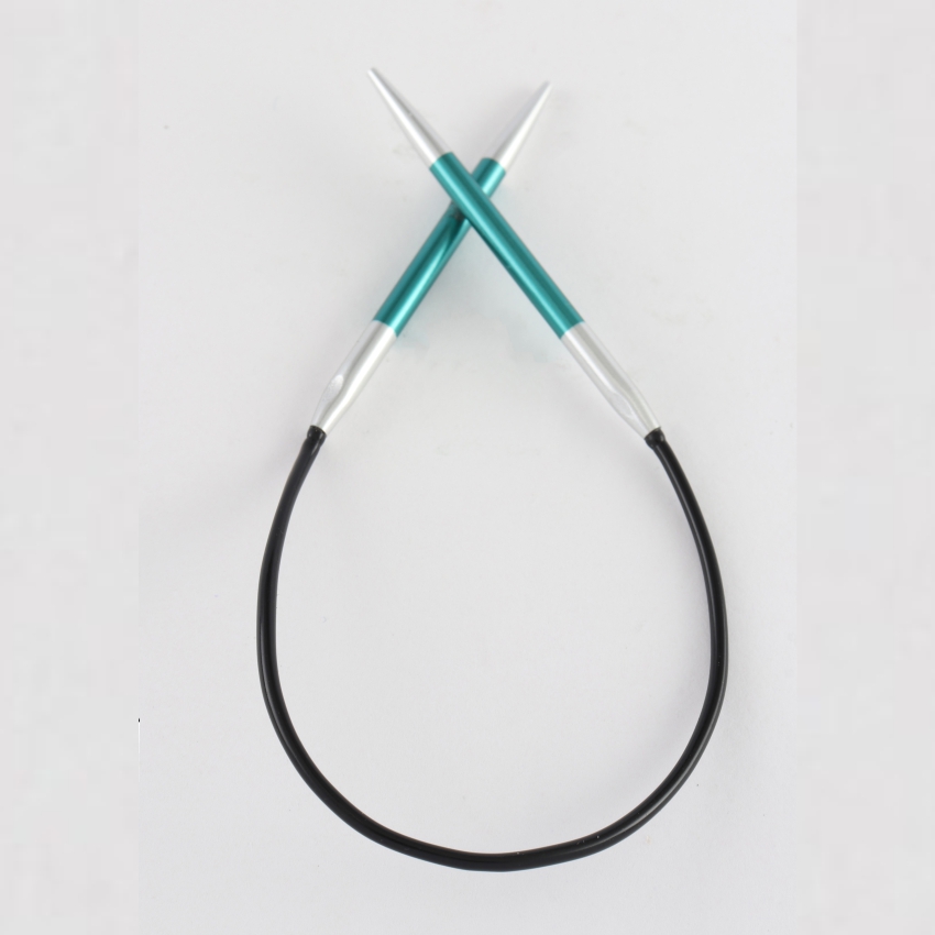 Спицы алюминиевые круговые Zing KnitPro, 22,5 см, 3,25 мм 47085