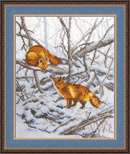 Набор для вышивания «Овен» 466 Встреча в лесу