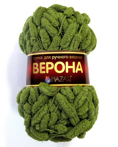 Верона с метанитом, пряжа для ручного вязания 
