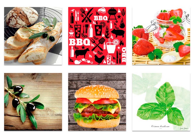 Салфетки бумажные "Love2art" ассорти  SDP №1219-05  33 x 33 6 шт. "Барбекю-вечеринка"