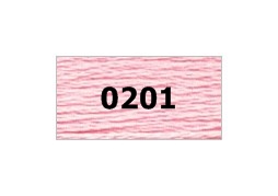 мулине "Gamma"  х/б 24 x 8 м 0201, св.розовый