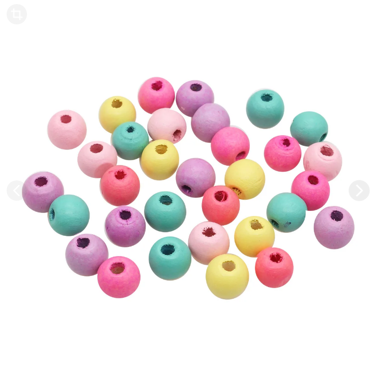 Бусины деревянные, цветной микс, 12мм, 18гр/упак, Астра  4AR399 светлый микс Бусины деревянные, цветной микс, 12мм, 18гр/упак, Астра  4AR399 светлый микс