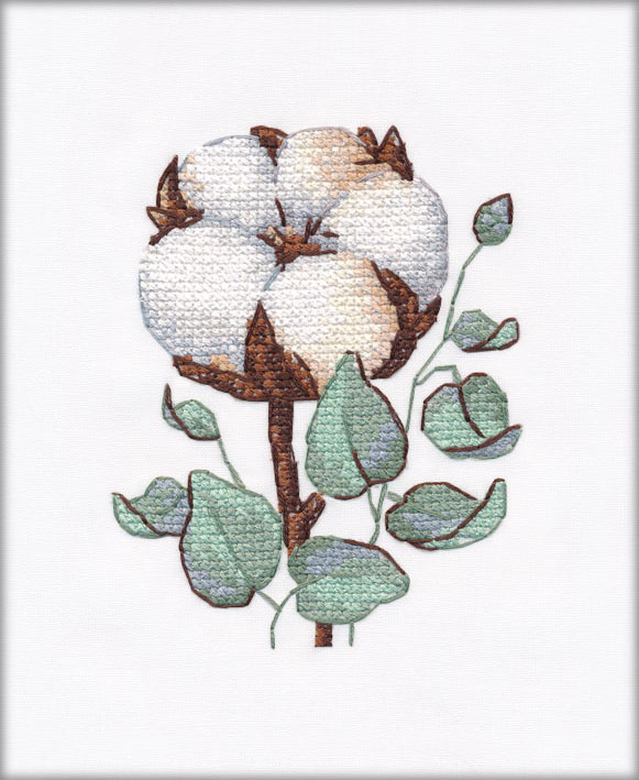 Набор для вышивания «Овен» 1229 Хлопок.(водорастворимая канва,вышивается на одежде)