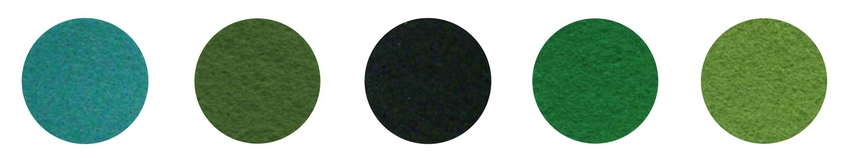 Набор декоративного  фетра FSR1.2 (N5)-12 1,2мм; 22см х 30см (5 листов, 5 цветов)