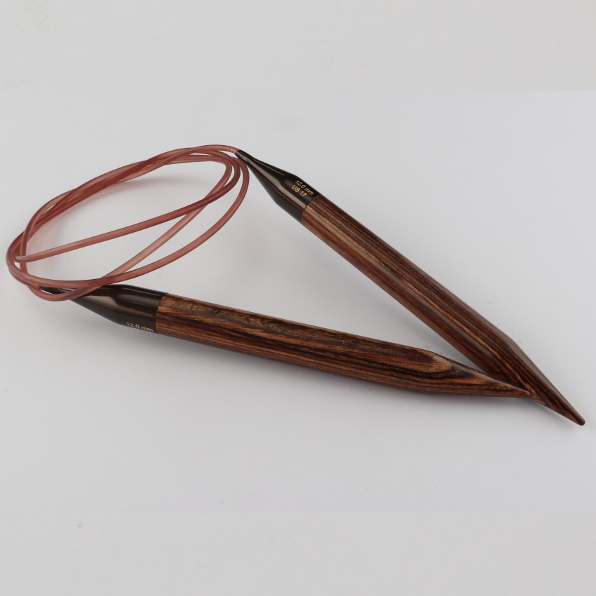 Спицы деревянные круговые Ginger KnitPro, 80 см, 12.00 мм 31099