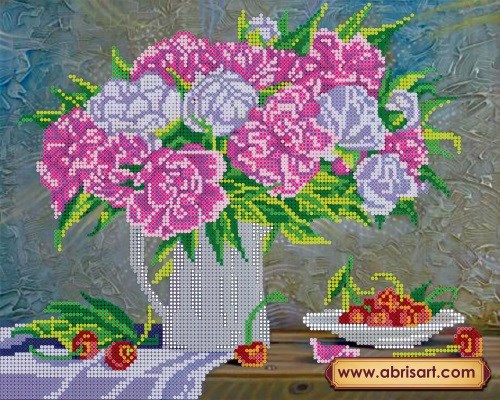 Схема АБРИС АРТ АС-101 Букет пионов,30*24 см