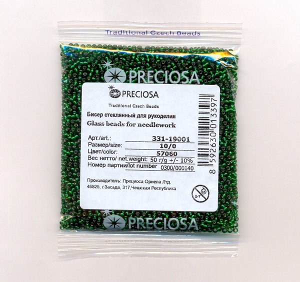 Бисер «Preciosa» 50 г, 331-19001-10/0-57060