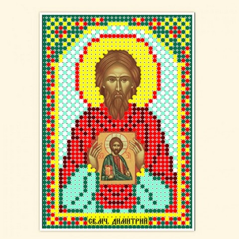 Набор РУССКАЯ СКАЗКА ММН-085 Св. мученик Дмитрий Константинопольский,  8х11см