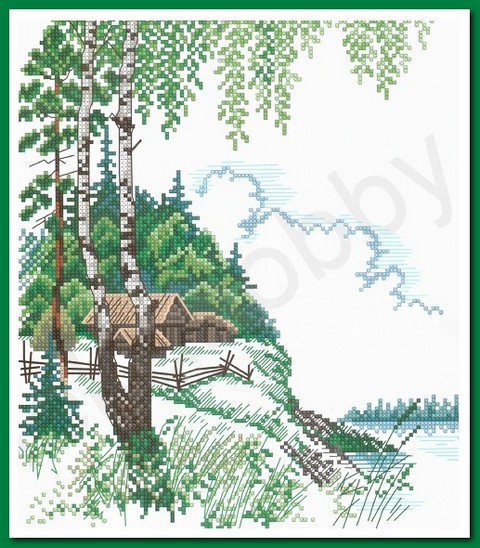 Набор для вышивания крестом «Искусница» 434 Летним днем 25х28см