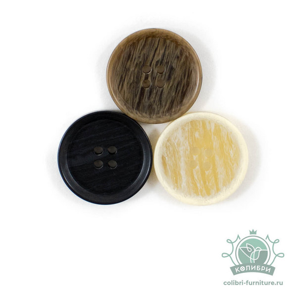 Пуговицы "Колибри" NE101 Coffee ( кофейный ) 24L
