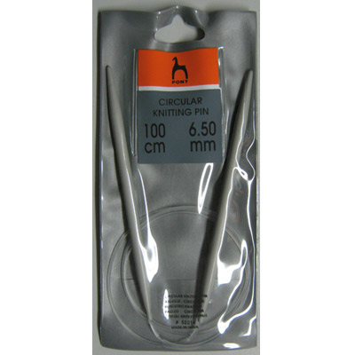 Спицы циркулярные 100 см PONY  52214 d=6.50 мм