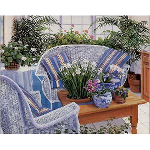 Схема вышивки бисером  35х45 см, 611