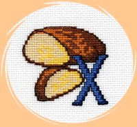 Набор для вышивания «Panna» Алфавит. Буква "Х" 