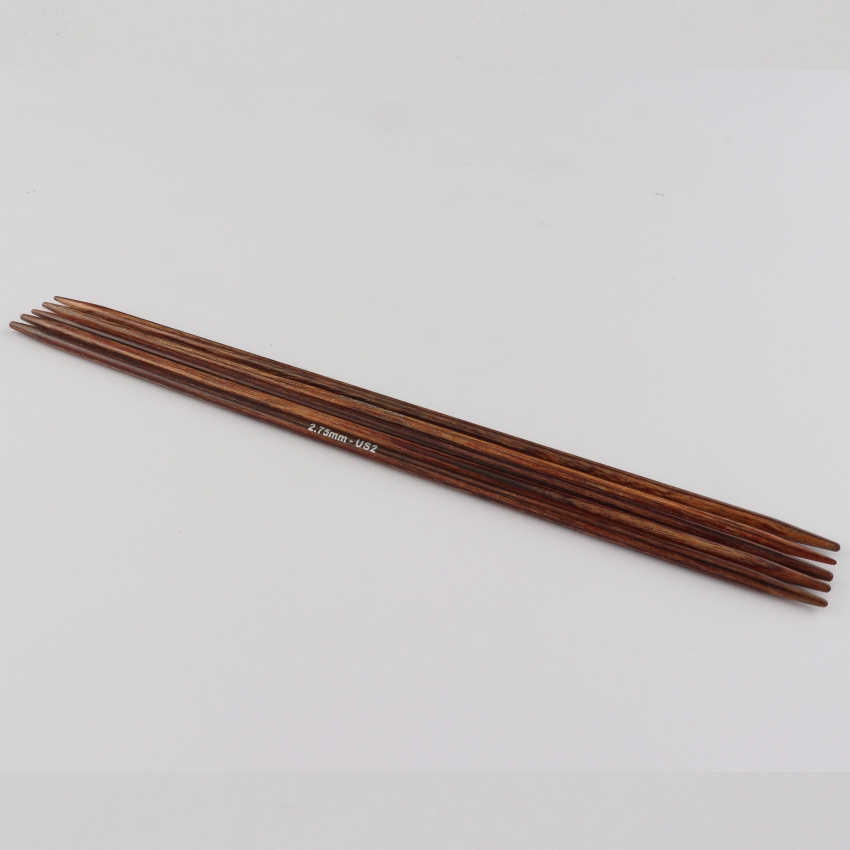 Спицы деревянные носочные Ginger KnitPro, 15 см, 2.75 мм 31004