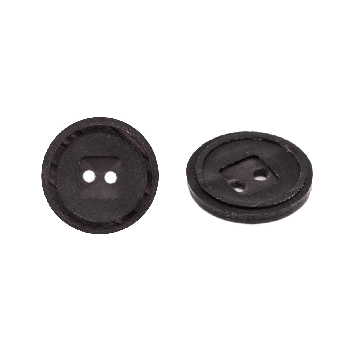 Пуговица в тубе  0311-1186A - цвет коричневый 34L - уп/24 шт